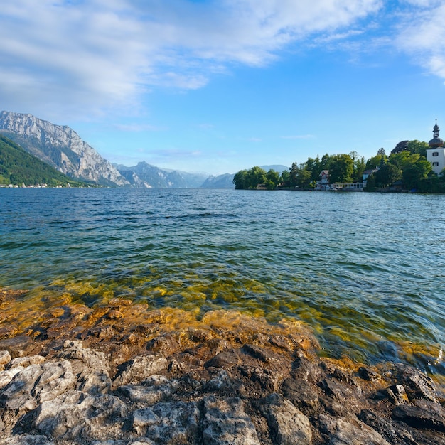 Traunsee zomer alpine meer Gmunden Oostenrijk