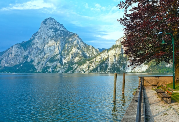 Traunsee zomermeer (Traunkirchen, Oostenrijk)