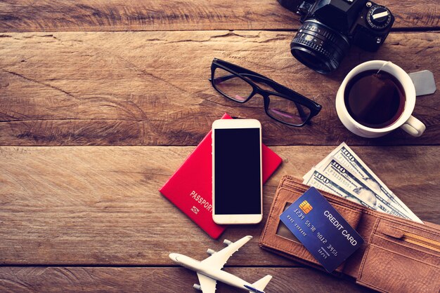 Foto costumi per accessori da viaggio.