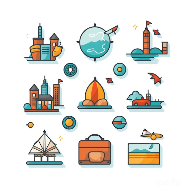 Photo travel app icon