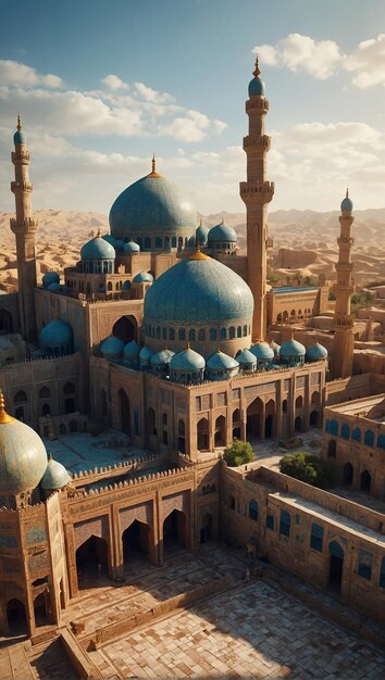 Travel back in time to ancient magical Arabia with majestic palaces architecture