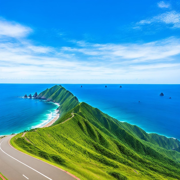 写真 海のビーチの旅行の背景