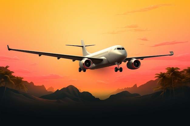 Photo travel background with airplane design