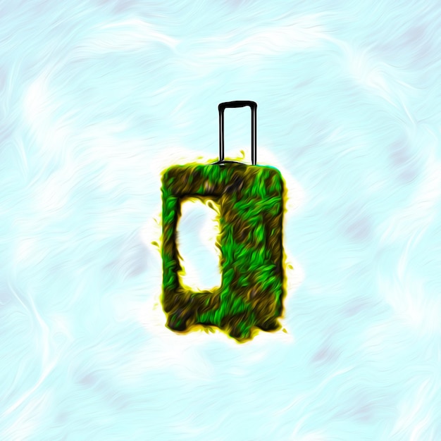 travel Bag 3d Illustration Design icon