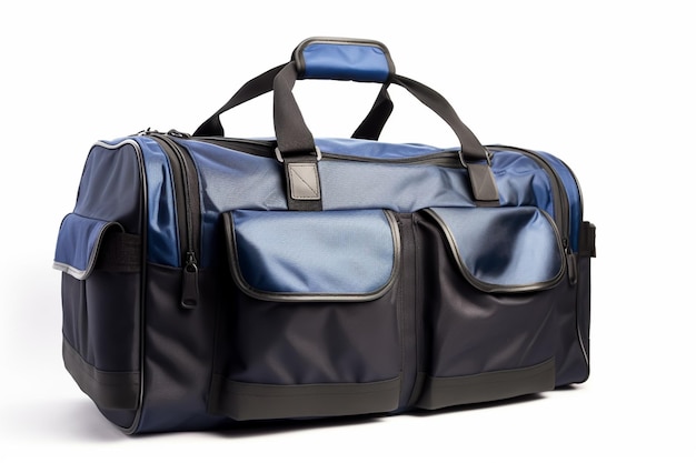 a travel bag on isolated white background