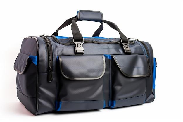 a travel bag on isolated white background