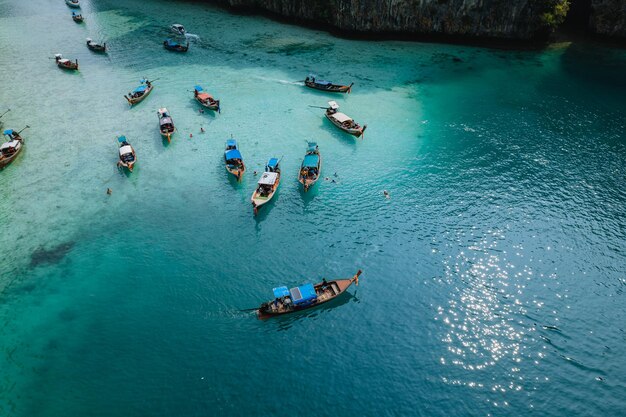 Travel by longtail boat in Phi Phi islands