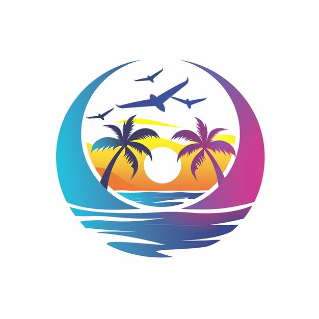 Travel Company Logo on White Backgroundv