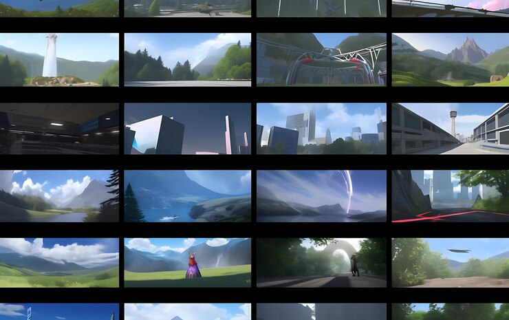 Photo travel concept with iconic attractions embellish our green and global planet