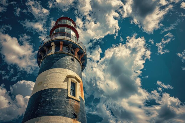 Photo travel to floridas historic st augustine lighthouse a landmark tower by the sea with stunning