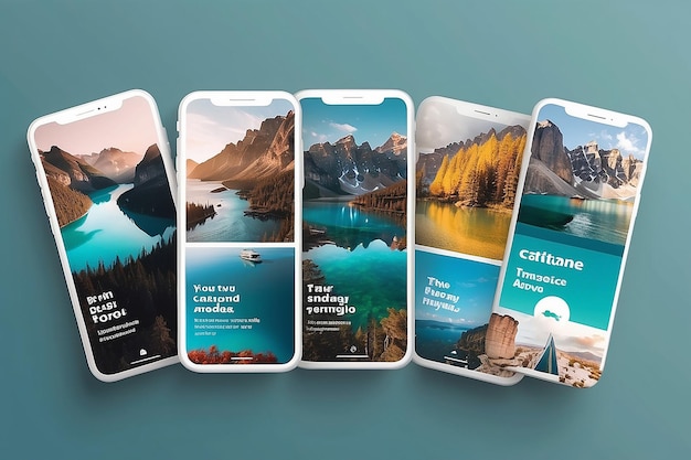 Photo travel instagram story template