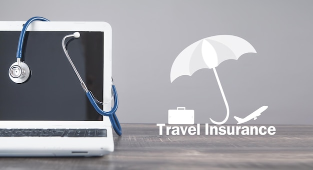 Photo travel insurance concept business lifestyle