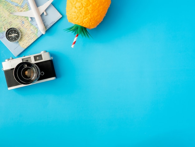 Travel kit on a table