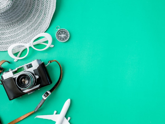 Travel kit on a table