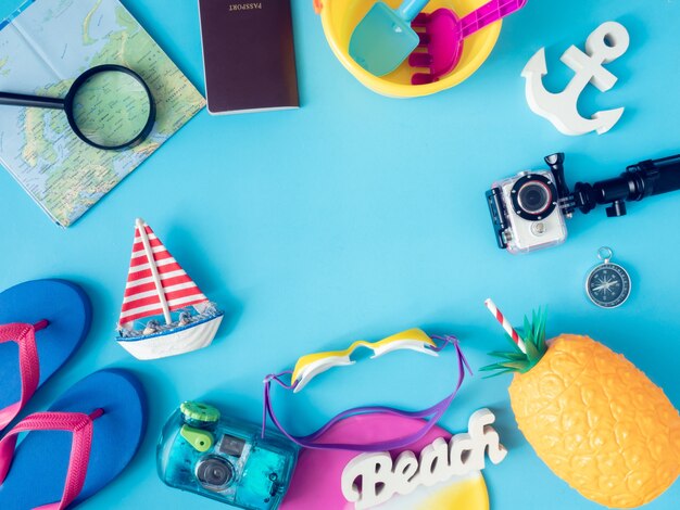 travel kit on a table