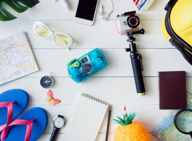 travel kit on a table