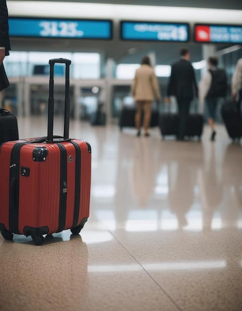 Photo travel luggage in airport