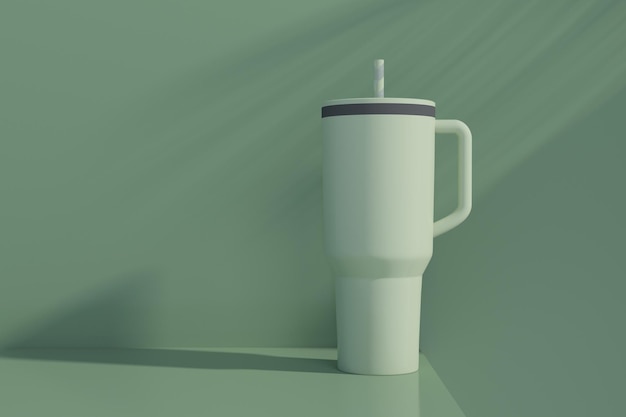 Travel Mug Hot Drinking Cup Mockup