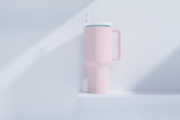 Travel Mug Hot Jar Drinking Cup Mockup