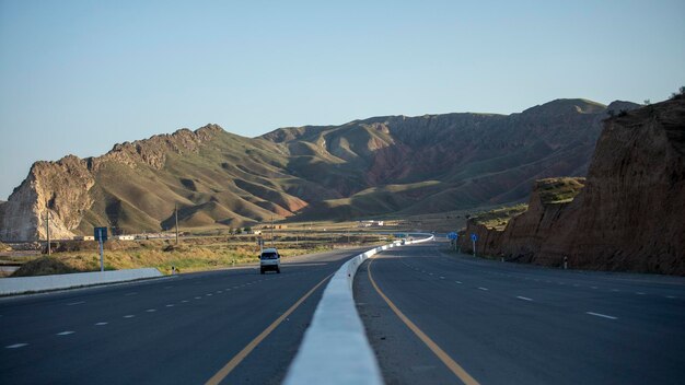 A travel road for high mountain