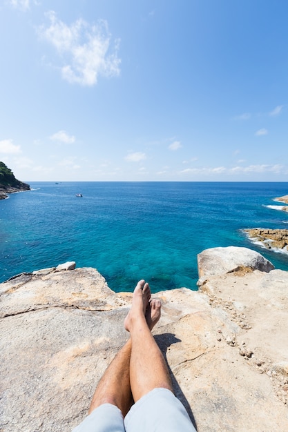 旅行の海辺の休日。