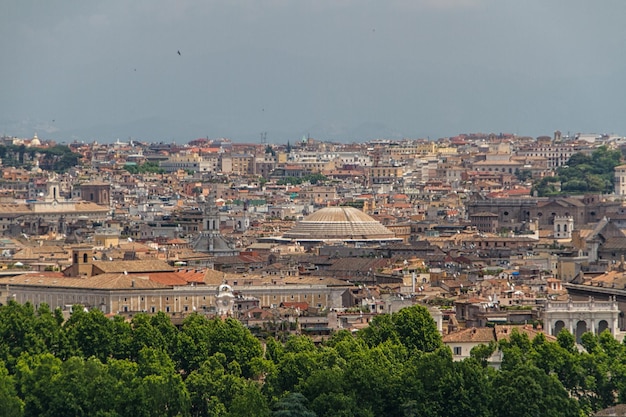 Travel Series Italy Uitzicht boven het centrum van Rome Italië