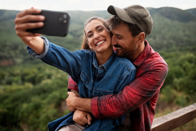 Photo travel storytelling of couple