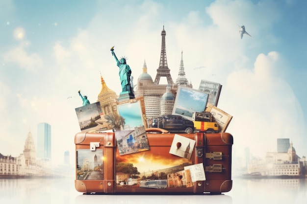 Travel theme background