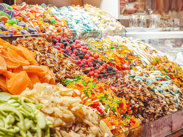 Travel to turkey close up sweets at the grand bazaar in
istanbul the historical market is a popular tourist
destination