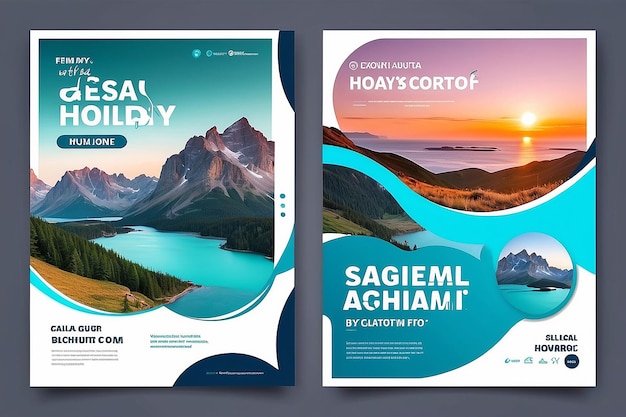 Travel vakantie social media post banner sjabloon
