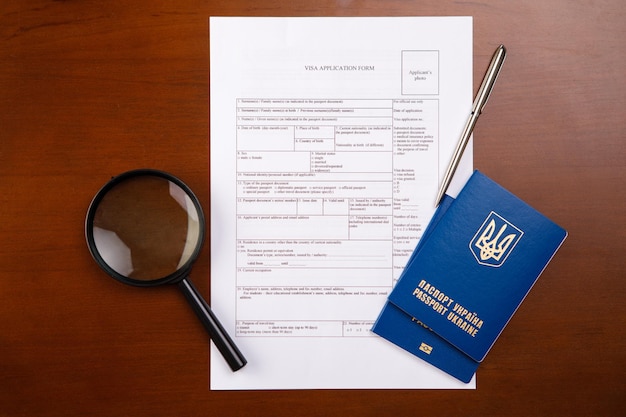 Travel Visa Application Form Immigration Document