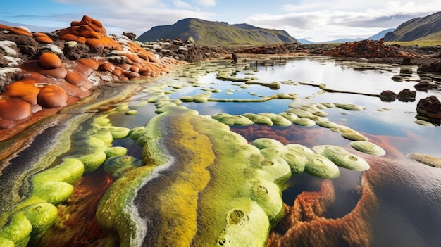 Photo travel volcanic algae blooms illustration landscape ocean island atlantic beautiful beach travel volcanic algae blooms 54