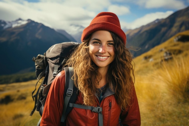 A traveler enjoying the place