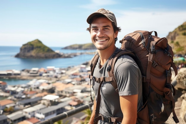 その場所を楽しむ旅行者