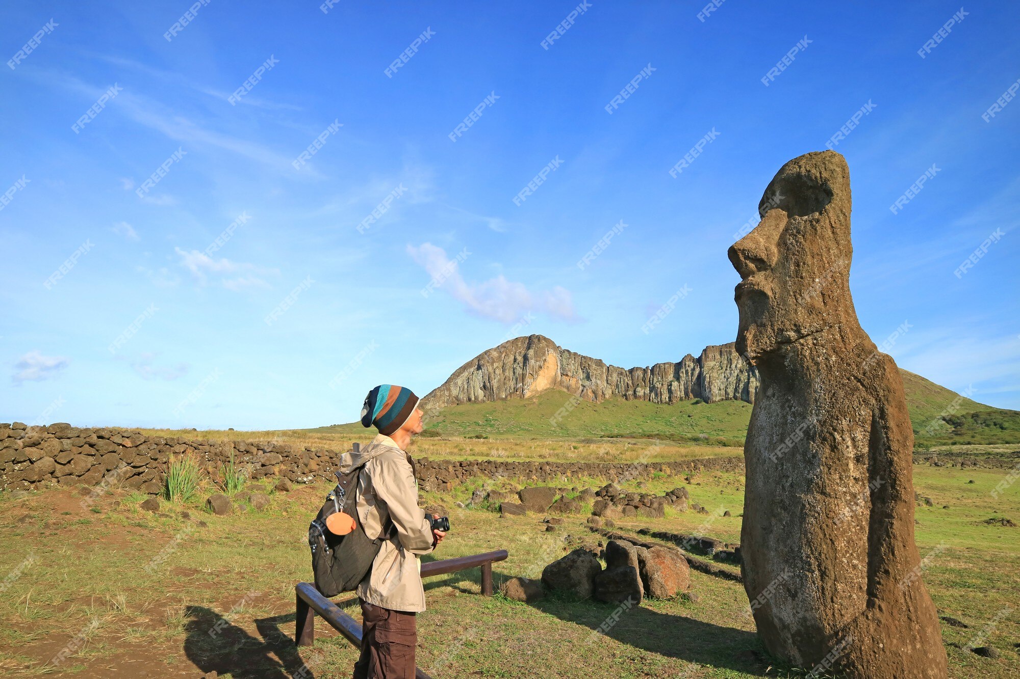 Easter Island Moais icons for free download, Freepik