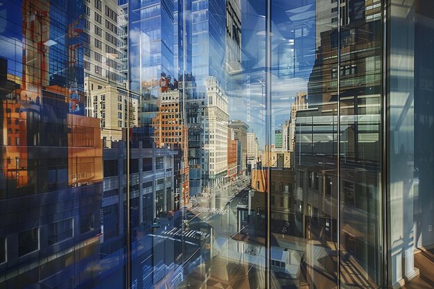 Photo traverse the evolving cityscape where windows emer generative ai