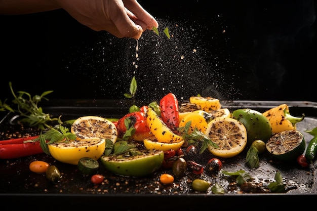 a tray of food that has the word limes on it