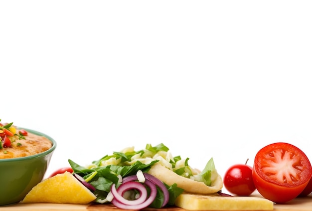 a tray of vegetables including tomatoes lettuce and onion