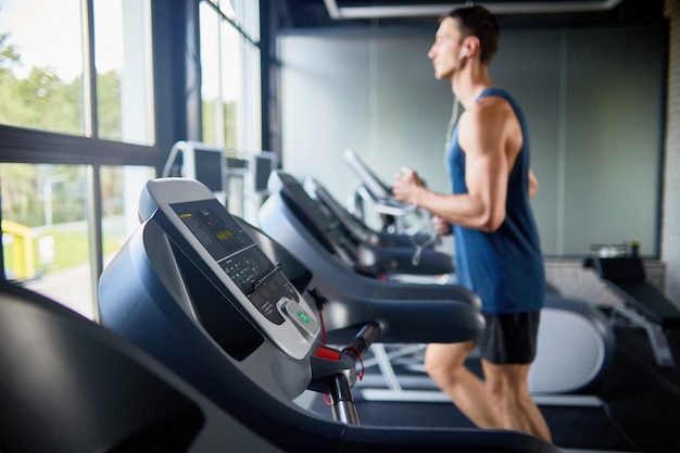 Photo treadmills in row