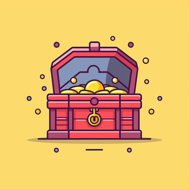 Treasure_Chest_Modern_Line_Icon_Vector_Line