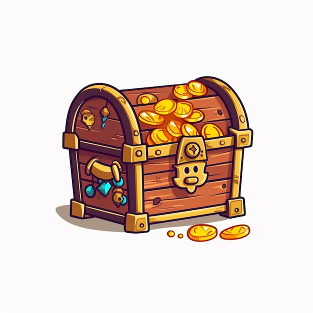 Photo a treasure chest