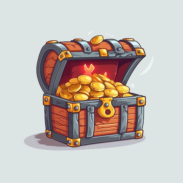 Photo a treasure chest
