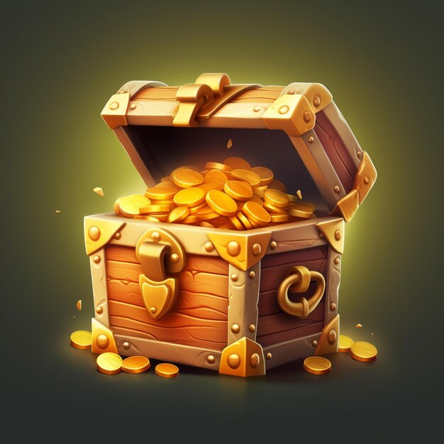 Photo a treasure chest