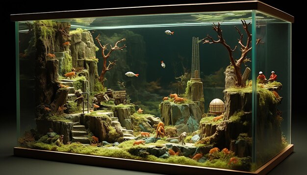 treasure diorama perspective