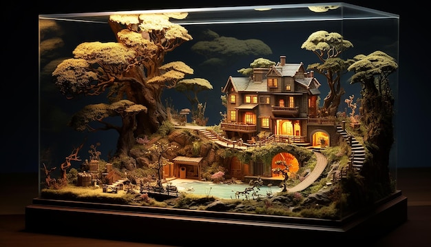 treasure diorama perspective