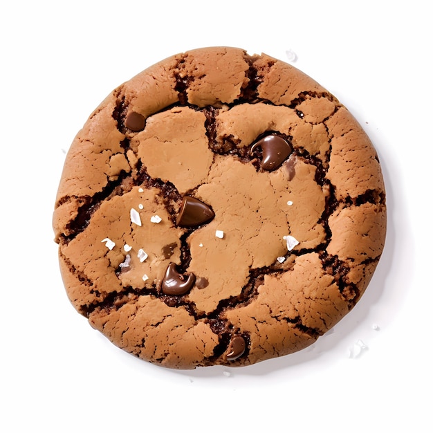 Treat Sweet Delight Cartoon Cookie met vetzwarte lijnen op een witte achtergrond