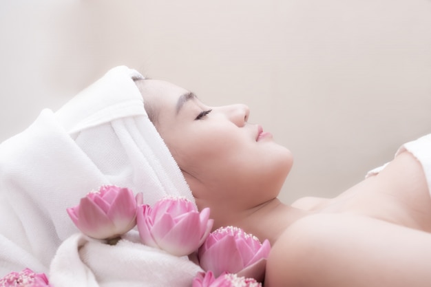 Photo treatment beauty spa