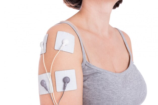 Treatment electrostimulator shoulder. Tendonitis, periarthritis.