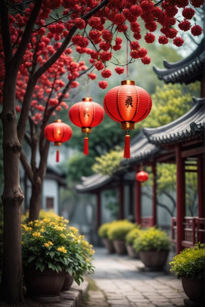 a tree adorned with vibrant and beautiful flowers