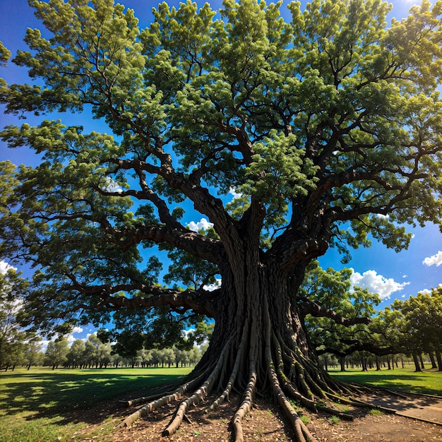 Foto immagini generate dall'intelligenza artificiale dell'albero